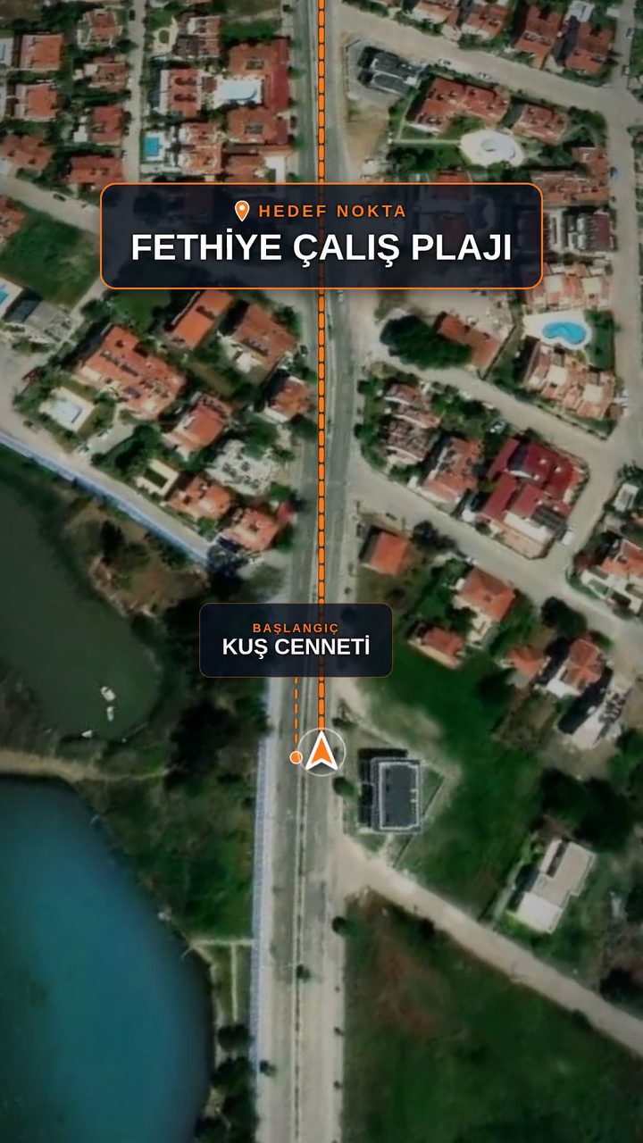 Muğla · Fethiye Çalış — KonumX sanal drone emlak tanıtım videosu örneği